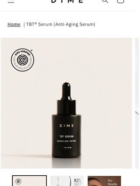 DIME TBT Serum Anti-Aging Face Serum — Black